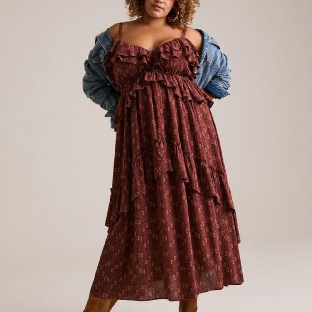 Festi Ruffled Maxi Dress - Torrid